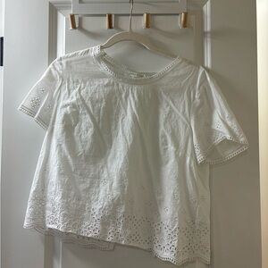 Eyelet Top with Open Back
